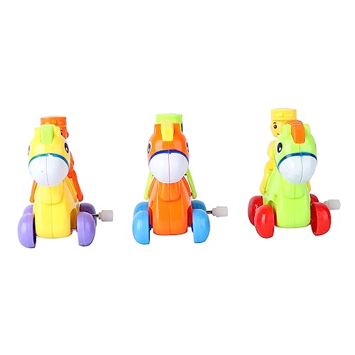 TOBBOMEY 3St Aufzieh Spielzeug Ritter Spielzeug für Kinder Cartoon-Automatikauto kinderspielzeug Kinder Spielzeug Automatisches Spielzeugauto Spielzeug mit Uhrwerkantrieb Plastik von TOBBOMEY