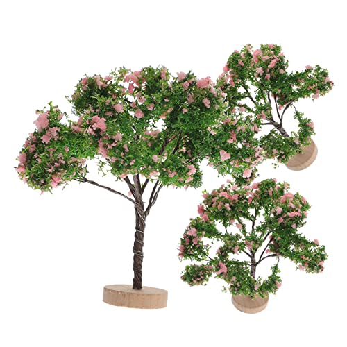 TOBBOMEY 3St Simulierter Minibaum Miniaturbäume zum Basteln künstlicher Baum Baummodell Baum Miniatur Artificial Tree mikrolandschaft Pflanzenmodell-Schmuck Miniatur-Straßenbäume Plastik von TOBBOMEY