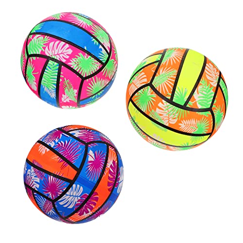 TOBBOMEY 3St der Ball Spielzeug für den Wasserstrand Schwimmbad Beachvolleyball für Kinder federnd Spielzeug für Kinder kinderspielzeug aufblasbare Billardkugeln aufblasbarer Volleyball PVC von TOBBOMEY