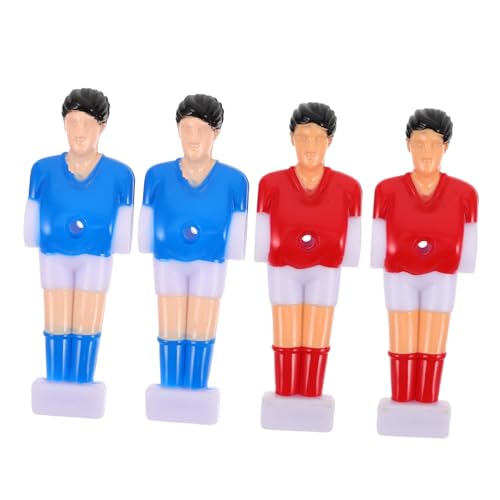 TOBBOMEY 4 Stück Fußballmaschine-actionfigur Kickertischteile Kicker-Athleten-Puppen Kickermann Ersatz Tischfußball-fußball-Mann-typ Ballspieler Teile Für Tischfußball Tischfußballball Abs von TOBBOMEY