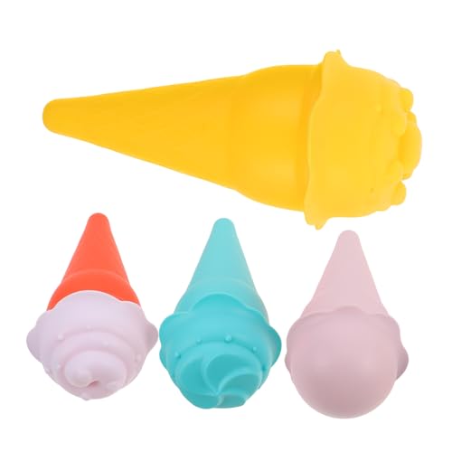 TOBBOMEY 4 Stück Teiliges Kunststoff Eiscreme Sandspielzeug Tragbar und Leicht Bunte Sandformen für Kleinkinder Vielseitig für Strand Garten und Outdoor Spiel Fördert Kreativität und TOBBOMEY 4 Stück Teiliges Kunststoff Eiscreme Sandspielzeug Tragbar und Leicht Bunte Sandformen für Kleinkinder Vielseitig für Strand Garten und Outdoor Spiel Fördert Kreativität und von TOBBOMEY