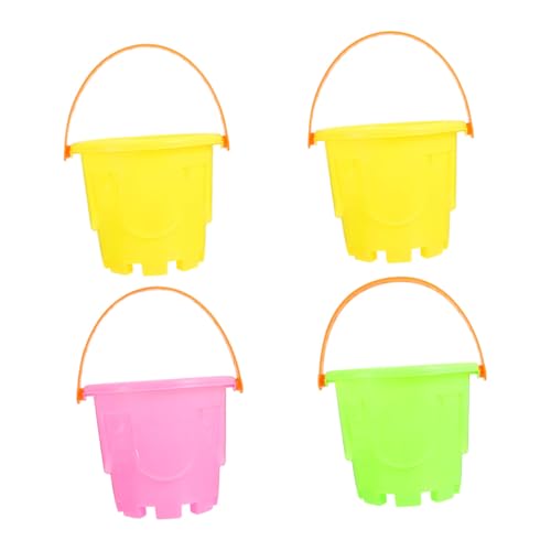 TOBBOMEY 4 Stück Teiliges Mini Strand Eimer für Bunte Kunststoff Sandspielzeug Leicht und Handlich für Park und Strand Fördert Kreatives und Eltern Junge Mädchen aktivitäten TOBBOMEY 4 Stück Teiliges Mini Strand Eimer für Bunte Kunststoff Sandspielzeug Leicht und Handlich für Park und Strand Fördert Kreatives und Eltern Junge Mädchen aktivitäten von TOBBOMEY