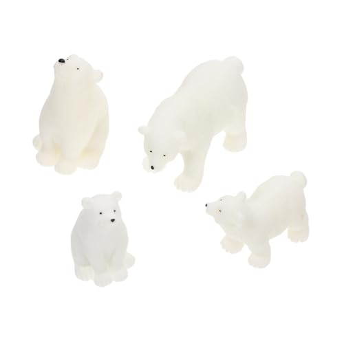 TOBBOMEY 4 Stück Teiliges Polar Bär Modell Tiere Figur Miniatur Dekor Lernspielzeug Realistisch Detailreich Edukativ für Vorschule und Wohnraum TOBBOMEY 4 Stück Teiliges Polar Bär Modell Tiere Figur Miniatur Dekor Lernspielzeug Realistisch Detailreich Edukativ für Vorschule und Wohnraum von TOBBOMEY