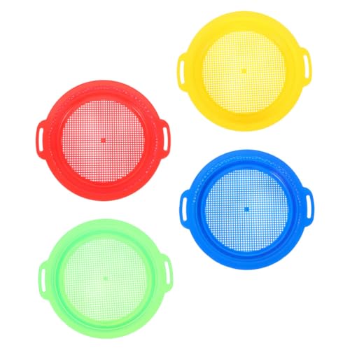 TOBBOMEY 4 Stück Teiliges Sandspielzeug mit Kunststoff-sandsieb Effektives Filtersieb für Sand und Abfall Buntes Strandspielzeug für Fördert Familienspaß und Sicheres Am Strand TOBBOMEY 4 Stück Teiliges Sandspielzeug mit Kunststoff-sandsieb Effektives Filtersieb für Sand und Abfall Buntes Strandspielzeug für Fördert Familienspaß und Sicheres Am Strand von TOBBOMEY