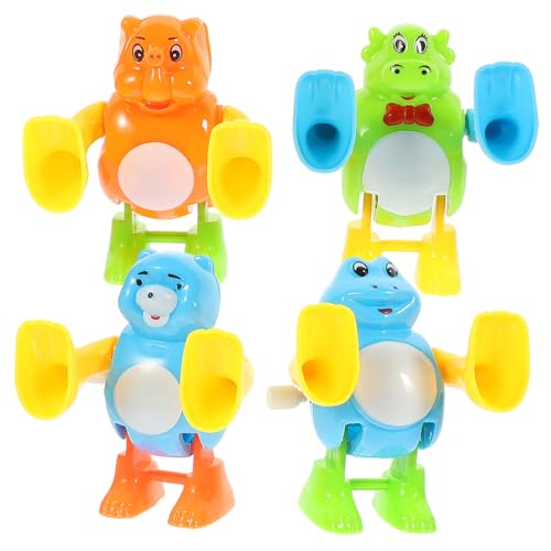 TOBBOMEY 4 Stück Teiliges Wind up für Lustige Mechanische Aufziehspielzeuge aus Buntes Cartoon Design Sicher und Batteriefrei Geschenk für Mädchen und Jungen Ab Jahren TOBBOMEY 4 Stück Teiliges Wind up für Lustige Mechanische Aufziehspielzeuge aus Buntes Cartoon Design Sicher und Batteriefrei Geschenk für Mädchen und Jungen Ab Jahren von TOBBOMEY