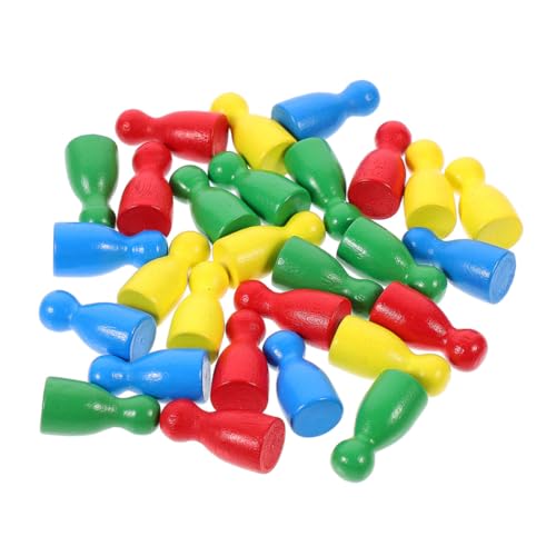 TOBBOMEY 40 Stück Teiliges Kleine Holz spielfiguren für Brettspiele Kompakte Spielfiguren in Farben Leicht und Glatt als Ersatzteile und Zubehör für Tischspiele und Bastelprojekte TOBBOMEY 40 Stück Teiliges Kleine Holz spielfiguren für Brettspiele Kompakte Spielfiguren in Farben Leicht und Glatt als Ersatzteile und Zubehör für Tischspiele und Bastelprojekte von TOBBOMEY