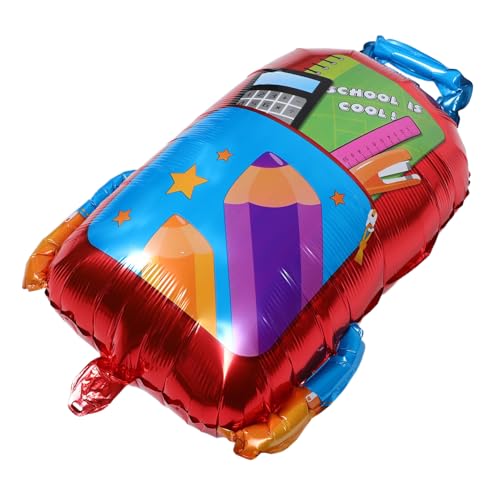 TOBBOMEY 5 Stück Teiliges Schulranzen Aluminiumfolienballon Robust Wiederverwendbar Einfach Aufzublasen Dekoration für Schulanfang Kindergarten und Klassenzimmer Feiern TOBBOMEY 5 Stück Teiliges Schulranzen Aluminiumfolienballon Robust Wiederverwendbar Einfach Aufzublasen Dekoration für Schulanfang Kindergarten und Klassenzimmer Feiern von TOBBOMEY