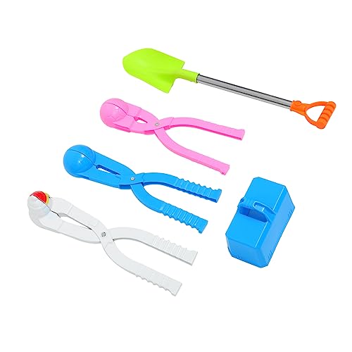 TOBBOMEY 5 Stücke Plastik Schneeballclips Schneeball Maker Kinder Outdoor Spielzeug (zufällige Farbe) von TOBBOMEY