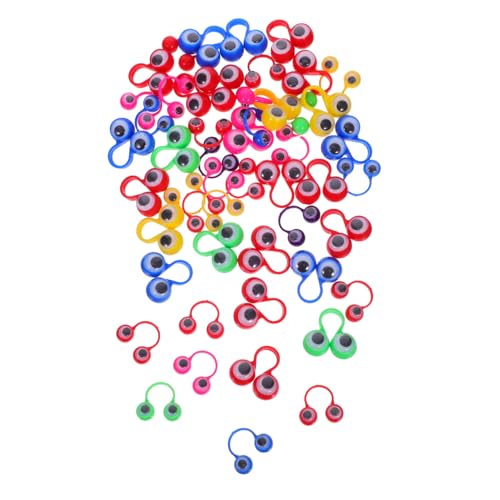 TOBBOMEY 50 Stück Teiliges Augen fingerpuppen aus Kunststoff Bunte Große und Kleine Augapfel Ringe Pädagogisches Feinmotorik für Kinderpartys und Kreatives TOBBOMEY 50 Stück Teiliges Augen fingerpuppen aus Kunststoff Bunte Große und Kleine Augapfel Ringe Pädagogisches Feinmotorik für Kinderpartys und Kreatives von TOBBOMEY