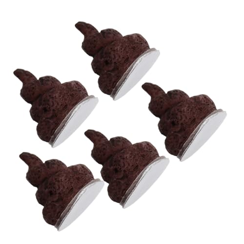 TOBBOMEY 5st Simulation Poop Fake-Poop-Party Lustiges Poop- Prank Poop Party- -streich Gefälschter KOT Poop-partyspiel Light Brown Harz von TOBBOMEY