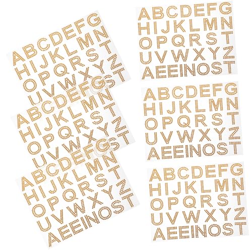 TOBBOMEY 6 Blätter Strassstein Buchstaben Aufkleber Selbstklebend Glitzernde Dekoration Für Textilien Taschen Handys DIY Kreativgestaltung TOBBOMEY 6 Blätter Strassstein Buchstaben Aufkleber Selbstklebend Glitzernde Dekoration Für Textilien Taschen Handys DIY Kreativgestaltung von TOBBOMEY