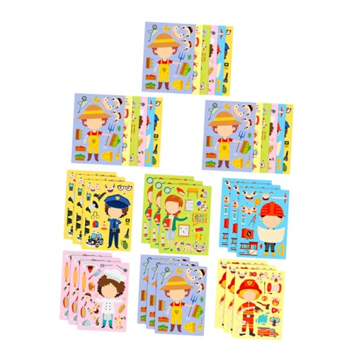 TOBBOMEY 6 Sätze Teiliges Berufspuzzle Sticker für Interaktives DIY Bastelspiel mit Bunten Berufs Motiven Fördert Feinmotorik Problemlösung und Kreatives Lernen für Familie und Ab Jahren TOBBOMEY 6 Sätze Teiliges Berufspuzzle Sticker für Interaktives DIY Bastelspiel mit Bunten Berufs Motiven Fördert Feinmotorik Problemlösung und Kreatives Lernen für Familie und Ab Jahren von TOBBOMEY