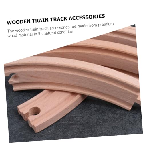 TOBBOMEY 6 Stück Teiliges Holzeisenbahn schienen Gebogene Gleise Kindersicheres Hochwertiges Holzspielzeug für Jungen und Mädchen Kompatibel mit Anderen Eisenbahnzubehörteilen TOBBOMEY 6 Stück Teiliges Holzeisenbahn schienen Gebogene Gleise Kindersicheres Hochwertiges Holzspielzeug für Jungen und Mädchen Kompatibel mit Anderen Eisenbahnzubehörteilen von TOBBOMEY