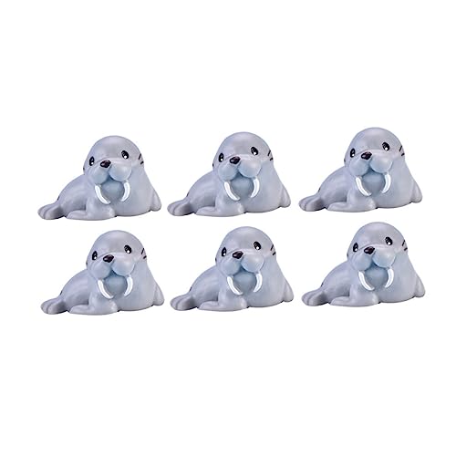 TOBBOMEY 6 Stück Teiliges Resin Walross Figuren Kindgerechtes Lernspielzeug Realistische Meereswelt Deko Langlebige Desktop Bastelornamente Kreative Miniatur Tiermodelle TOBBOMEY 6 Stück Teiliges Resin Walross Figuren Kindgerechtes Lernspielzeug Realistische Meereswelt Deko Langlebige Desktop Bastelornamente Kreative Miniatur Tiermodelle von TOBBOMEY