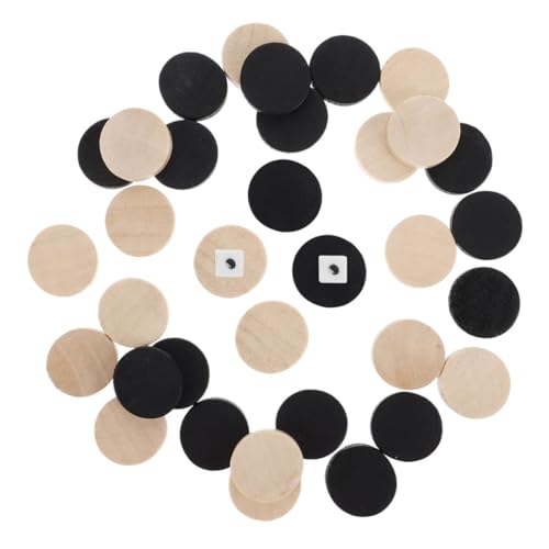 TOBBOMEY 60 Stück Teiliges Holz Schach Damespielset Langlebige Spielsteine mit Geeignet für Erwachsene Brettspielzubehör für Backgammon und Schachfans TOBBOMEY 60 Stück Teiliges Holz Schach Damespielset Langlebige Spielsteine mit Geeignet für Erwachsene Brettspielzubehör für Backgammon und Schachfans von TOBBOMEY