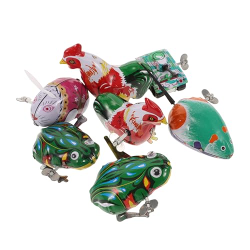 TOBBOMEY 7St nostalgisches Kinderspielzeug jucarii pentru copii Bausatz Frosch frösche Kaninchen Partyspielzeug aufziehen Eisen von TOBBOMEY