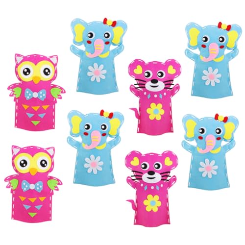TOBBOMEY 8 Sätze Teiliges DIY Handpuppen Bastelset für Kreative Tier Handpuppen aus Stoff Interaktives Rollenspiel Geduld Kreativität und Feinmotorik für Eltern Junge Mädchen Aktivitäten TOBBOMEY 8 Sätze Teiliges DIY Handpuppen Bastelset für Kreative Tier Handpuppen aus Stoff Interaktives Rollenspiel Geduld Kreativität und Feinmotorik für Eltern Junge Mädchen Aktivitäten von TOBBOMEY