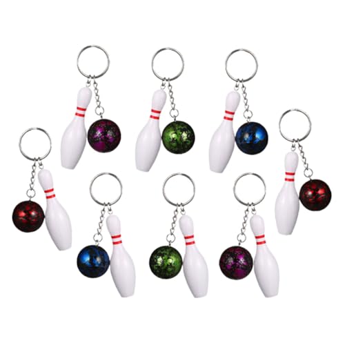 TOBBOMEY 8 Stück Teiliges Bowling Schlüsselanhänger Bunte Mini bowling Pin Anhänger Dekorative Taschenanhänger für Party Sportveranstaltungen und Alltag Praktische Geschenkidee TOBBOMEY 8 Stück Teiliges Bowling Schlüsselanhänger Bunte Mini bowling Pin Anhänger Dekorative Taschenanhänger für Party Sportveranstaltungen und Alltag Praktische Geschenkidee von TOBBOMEY