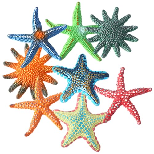 TOBBOMEY 8 Stück Teiliges Bunte Seestern Tauchtier Figuren aus Kunststoff Meerestier Dekoration für Schwimmbad Strand und Aquarium Farbenfrohe Unterwasser Spielzeugfiguren für Erwachsene TOBBOMEY 8 Stück Teiliges Bunte Seestern Tauchtier Figuren aus Kunststoff Meerestier Dekoration für Schwimmbad Strand und Aquarium Farbenfrohe Unterwasser Spielzeugfiguren für Erwachsene von TOBBOMEY