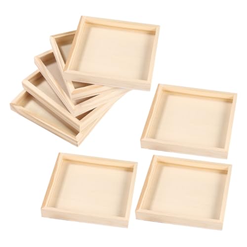TOBBOMEY 8 Stück Teiliges Holz Puzzle Tablett Präzise Flache Sortier und Aufbewahrungstrays für Puzzles Tragbarer Organizer für Räumliche Vorstellungskraft Naturbelassenes Material für TOBBOMEY 8 Stück Teiliges Holz Puzzle Tablett Präzise Flache Sortier und Aufbewahrungstrays für Puzzles Tragbarer Organizer für Räumliche Vorstellungskraft Naturbelassenes Material für von TOBBOMEY