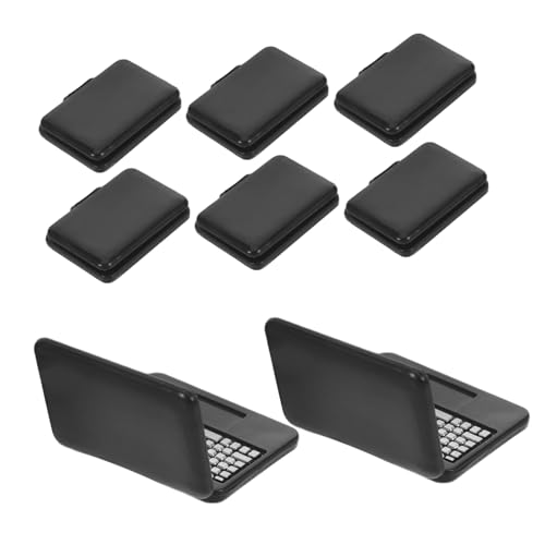 TOBBOMEY 8 Stück Teiliges Miniatur-Dollhouse-laptops aus Kunststoff Realistische Faltbare Miniatur-Computer für Pädagogisches Kreativität und Rollenspiel TOBBOMEY 8 Stück Teiliges Miniatur-Dollhouse-laptops aus Kunststoff Realistische Faltbare Miniatur-Computer für Pädagogisches Kreativität und Rollenspiel von TOBBOMEY