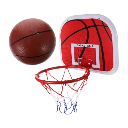 TOBBOMEY Basketballkorb Hängekorb ohne Bohren Indoor und Outdoor mit Ball und Pumpe Rot Fördert Zusammenhalt und Hand Auge Koordination TOBBOMEY Basketballkorb Hängekorb ohne Bohren Indoor und Outdoor mit Ball und Pumpe Rot Fördert Zusammenhalt und Hand Auge Koordination von TOBBOMEY
