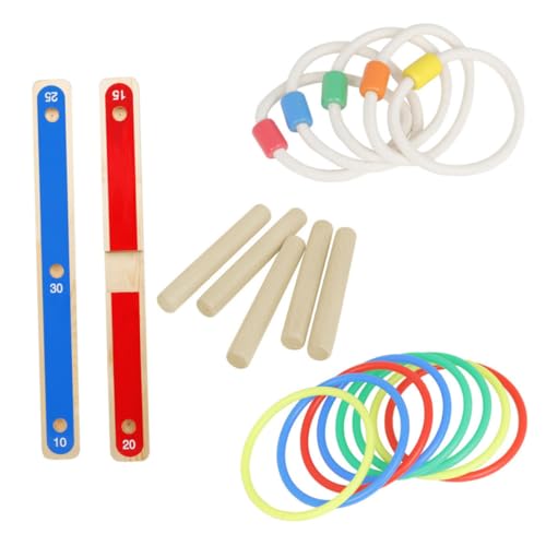 TOBBOMEY Buntes Holz Ringwurfspiel für Pädagogisches Wurfspielzeug Hand Auge Koordination und Konzentration Leichtes Sicheres Material für Drinnen und Draußen für Jungen und Mädchen TOBBOMEY Buntes Holz Ringwurfspiel für Pädagogisches Wurfspielzeug Hand Auge Koordination und Konzentration Leichtes Sicheres Material für Drinnen und Draußen für Jungen und Mädchen von TOBBOMEY