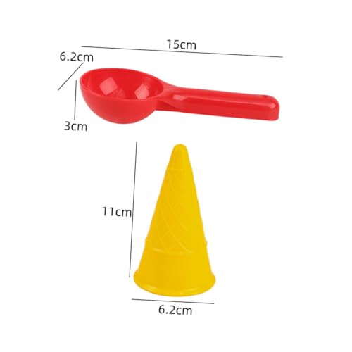TOBBOMEY Buntes Strandspielzeug mit Mini Sandschaufeln und Eiscreme-Design für Kleinkinder Leicht Tragbar zum Sandgraben und Sandformen Fördert Motorische Fähigkeiten und Spielspaß TOBBOMEY Buntes Strandspielzeug mit Mini Sandschaufeln und Eiscreme-Design für Kleinkinder Leicht Tragbar zum Sandgraben und Sandformen Fördert Motorische Fähigkeiten und Spielspaß von TOBBOMEY