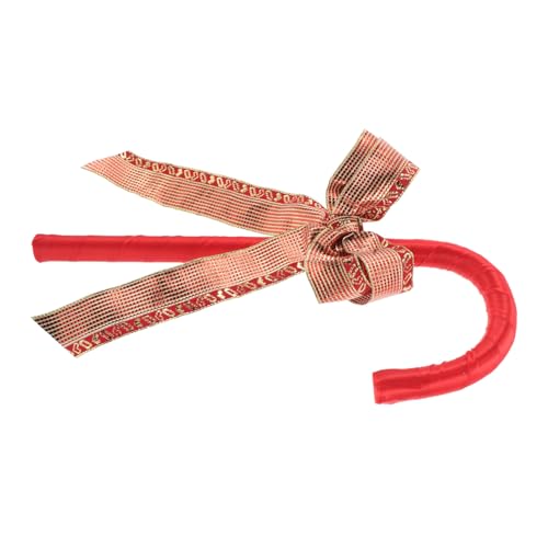 TOBBOMEY Candy Bowknot Cane Dance Prop Kostüm Cane Decor Weihnachten Cosplay Versorgung Weihnachten Dekorative Cane Kunststoff Candy Canes Für Handwerk Cane Kostüm von TOBBOMEY