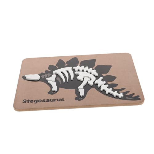 TOBBOMEY Dinosaurier-fossilien-Puzzle Dinosaurier Aus Holz Dinosaurierspielzeug Zusammenbauen 3D-Puzzle-Spielzeug Stem-Dinosaurier-puzzlespielzeug Puzzle-Montessori-Spielzeug Black Hölzern von TOBBOMEY