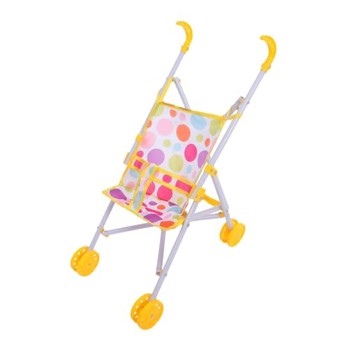 TOBBOMEY Doll Kinderwagen aus Robustem Abs Polyester Leichter Puppenwagen für Fördert Hand Auge Koordination und Sensorisches Spiel Kompakt und Dekorativ für Puppenhaus und DIY TOBBOMEY Doll Kinderwagen aus Robustem Abs Polyester Leichter Puppenwagen für Fördert Hand Auge Koordination und Sensorisches Spiel Kompakt und Dekorativ für Puppenhaus und DIY von TOBBOMEY