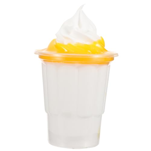 TOBBOMEY Eiscreme-Display-Requisite für Geschäft simuliertes Essen simuliertes Eiscrememodell Eiscreme-Display-Modell Simulierte Eiscreme nachgemachtes EIS Eismodell zum Ausstellen PVC von TOBBOMEY