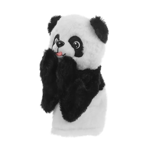 TOBBOMEY Eltern-Kind-Spielzeug Boxtier-handpuppen Puppenspielzeug Für Kleinkinder Geschichte Erzählende Marionette Kinderhandspielzeug Panda-Puppen Handpuppen Für Kinder Tierpuppe Black Abs von TOBBOMEY