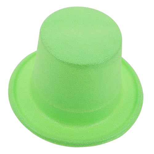 TOBBOMEY Grüner Irischer Zylinder St Patrick'S Day Accessoires Irischer Zylinder Mit Kleeblatt Grüner Hut Kleeblätter Irischer Tag Kostümparty Zubehör Gastgeschenke von TOBBOMEY