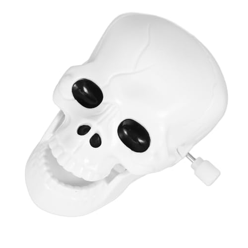 TOBBOMEY Halloween Wind Up Skelett aus Kunststoff Lustiges Mechanisches Gruselspielzeug mit Beweglichem Mund Handlich und Sicher für Halloween Partydeko Drinnen und Draußen TOBBOMEY Halloween Wind Up Skelett aus Kunststoff Lustiges Mechanisches Gruselspielzeug mit Beweglichem Mund Handlich und Sicher für Halloween Partydeko Drinnen und Draußen von TOBBOMEY