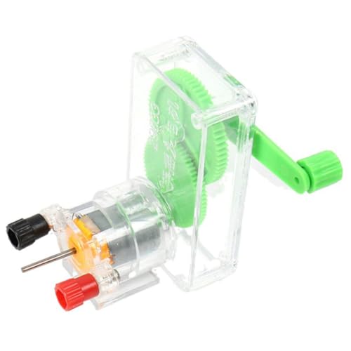TOBBOMEY Handkurbel Generator Gleichstromgenerator für Wissenschaftliches Experimentierset Elektronik Lernspielzeug für Grund Mittelschüler Notstromgenerator DIY Physikunterricht TOBBOMEY Handkurbel Generator Gleichstromgenerator für Wissenschaftliches Experimentierset Elektronik Lernspielzeug für Grund Mittelschüler Notstromgenerator DIY Physikunterricht von TOBBOMEY