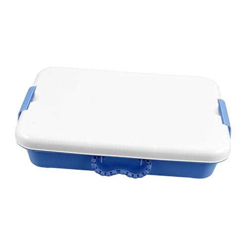 TOBBOMEY Handlicher Sandtray mit Deckel Robuste Kunststoff Aufbewahrungsbox Vielseitig für Sandspielzeug Tragbar mit Griff für Montessori Outdoor und Klassenzimmer TOBBOMEY Handlicher Sandtray mit Deckel Robuste Kunststoff Aufbewahrungsbox Vielseitig für Sandspielzeug Tragbar mit Griff für Montessori Outdoor und Klassenzimmer von TOBBOMEY