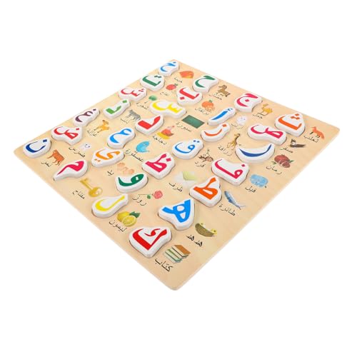 TOBBOMEY Holz Alphabet Puzzle Arabisch Lernspielzeug Montessori Alphabet Buchstabenbrett Kognitive Frühe Bildung Holzspielzeug Vorschule Jungen Mädchen TOBBOMEY Holz Alphabet Puzzle Arabisch Lernspielzeug Montessori Alphabet Buchstabenbrett Kognitive Frühe Bildung Holzspielzeug Vorschule Jungen Mädchen von TOBBOMEY