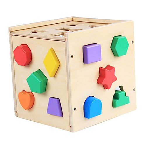 TOBBOMEY Holz Bauklötze Sortierspielzeug für Kleinkinder Pädagogisches Steckspielzeug zur Form Farberkennung Sicher Glatt ohne Ecken Kreatives Lernspielzeug für Jungen und Mädchen TOBBOMEY Holz Bauklötze Sortierspielzeug für Kleinkinder Pädagogisches Steckspielzeug zur Form Farberkennung Sicher Glatt ohne Ecken Kreatives Lernspielzeug für Jungen und Mädchen von TOBBOMEY