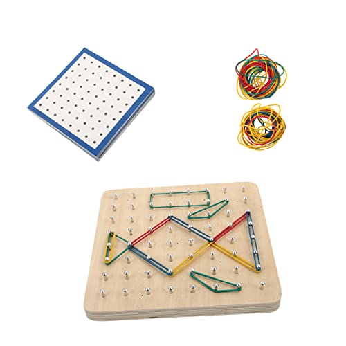 TOBBOMEY Holz Geoboard Lernspielzeug Geometrisches Nagelbrett Ergonomisch Poliert Umweltfreundlich Pädagogisch Für Grundschüler Formen Muster Kreativ TOBBOMEY Holz Geoboard Lernspielzeug Geometrisches Nagelbrett Ergonomisch Poliert Umweltfreundlich Pädagogisch Für Grundschüler Formen Muster Kreativ von TOBBOMEY