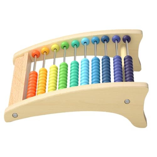 TOBBOMEY Holz Rechenrahmen Bunte Perlen Langlebig Stabiles Material Pädagogisches Lernspielzeug Mathematik Hand Augen Koordination Schulbedarf TOBBOMEY Holz Rechenrahmen Bunte Perlen Langlebig Stabiles Material Pädagogisches Lernspielzeug Mathematik Hand Augen Koordination Schulbedarf von TOBBOMEY