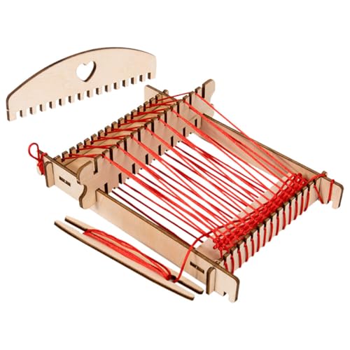 TOBBOMEY Holz webstuhl für DIY Strickset aus Sicherem Holz Einfache Montage Glatte Oberfläche für Mädchen Bastelset Ab Jahren Pädagogisches Handarbeitsgerät TOBBOMEY Holz webstuhl für DIY Strickset aus Sicherem Holz Einfache Montage Glatte Oberfläche für Mädchen Bastelset Ab Jahren Pädagogisches Handarbeitsgerät von TOBBOMEY