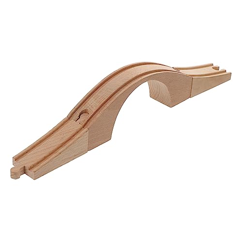TOBBOMEY Holzeisenbahn Zugbrücke aus Sicherem Holzmaterial Zubehör für Ab Jahren Dekoratives Spielerisches Eisenbahn Kreativität und Motorik TOBBOMEY Holzeisenbahn Zugbrücke aus Sicherem Holzmaterial Zubehör für Ab Jahren Dekoratives Spielerisches Eisenbahn Kreativität und Motorik von TOBBOMEY
