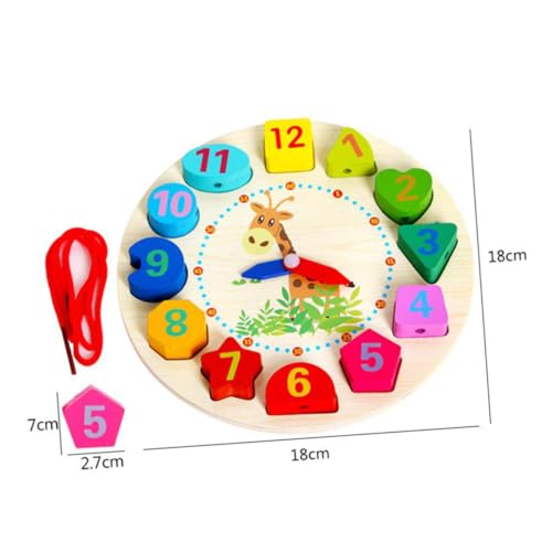 TOBBOMEY Holzperlen Lernuhr Holzspielzeug Montessori Zahlen Uhr Form Farbenspiel für Kleinkinder Jungen Mädchen Pädagogisch Ab Jahr Holzbausteine Kognitiven Entwicklung TOBBOMEY Holzperlen Lernuhr Holzspielzeug Montessori Zahlen Uhr Form Farbenspiel für Kleinkinder Jungen Mädchen Pädagogisch Ab Jahr Holzbausteine Kognitiven Entwicklung von TOBBOMEY