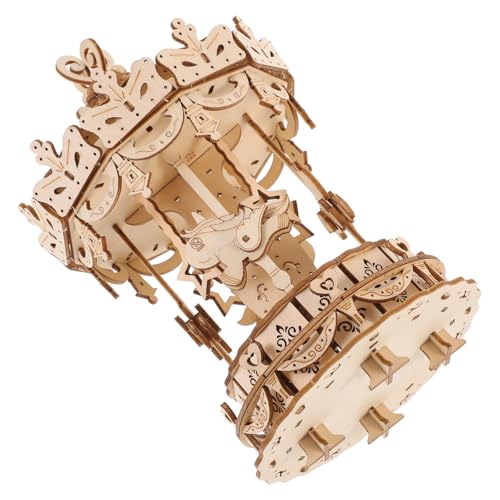 TOBBOMEY Holzpuzzle Drehkarussell Modell DIY Lernspielzeug für Holzspielzeug Kreatives Bastelset Geduld Geschenk TOBBOMEY Holzpuzzle Drehkarussell Modell DIY Lernspielzeug für Holzspielzeug Kreatives Bastelset Geduld Geschenk von TOBBOMEY