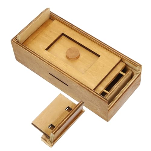 TOBBOMEY Holzpuzzlebox mit Geheimfach Lernspielzeug aus Hochwertigem Holz für Puzzlefans Ab Jahren als Geschenkbox für Geldgeschenke und Kleine TOBBOMEY Holzpuzzlebox mit Geheimfach Lernspielzeug aus Hochwertigem Holz für Puzzlefans Ab Jahren als Geschenkbox für Geldgeschenke und Kleine von TOBBOMEY