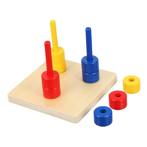 TOBBOMEY Holzspielzeug Farben Formen Stapelturm Lernspielzeug Ab Jahr Natürliche Holzmaterialien Sichere Motorische Farbenfrohes Kognitives für Kleinkinder TOBBOMEY Holzspielzeug Farben Formen Stapelturm Lernspielzeug Ab Jahr Natürliche Holzmaterialien Sichere Motorische Farbenfrohes Kognitives für Kleinkinder von TOBBOMEY