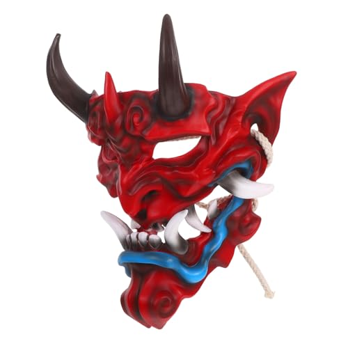TOBBOMEY Japanische Hannya Maske Halloween Horror Maske aus Leichtem Strapazierfähigem Material Realistische Dämonenoptik Komfortabel für Cosplay Kostüm Partyveranstaltungen TOBBOMEY Japanische Hannya Maske Halloween Horror Maske aus Leichtem Strapazierfähigem Material Realistische Dämonenoptik Komfortabel für Cosplay Kostüm Partyveranstaltungen von TOBBOMEY