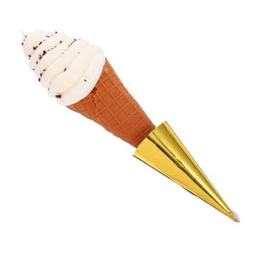 TOBBOMEY Künstliches Eiscreme Dekorationsmodell aus PVC Realistisches Fake Dessert für Fotoshootings Schaufenster und Einkaufszentren Accessoire für Präsentation von Lebensmittelsamples TOBBOMEY Künstliches Eiscreme Dekorationsmodell aus PVC Realistisches Fake Dessert für Fotoshootings Schaufenster und Einkaufszentren Accessoire für Präsentation von Lebensmittelsamples von TOBBOMEY
