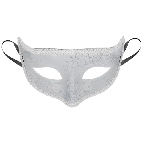 TOBBOMEY Maskerade-maske Maskenball Masken Glückselige Maskerade Partymasken Für Erwachsene Maskerade Maskiert Maskerade Auge Halloween-augenmaske Aus Spitze Maskerade Masken Weiß Abs von TOBBOMEY